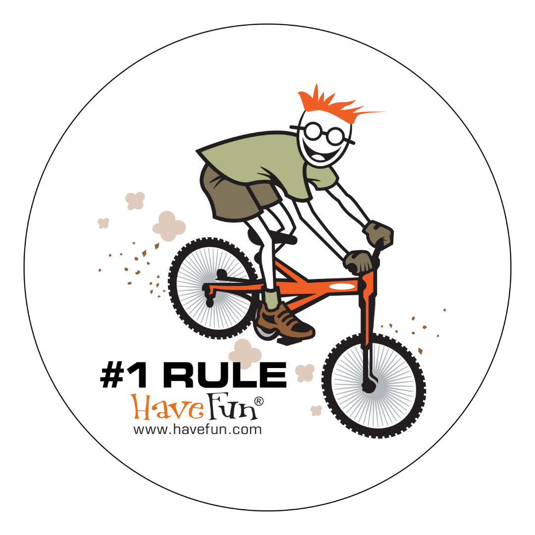 Mountain Biker Sticker | #1 Rule Have Fun