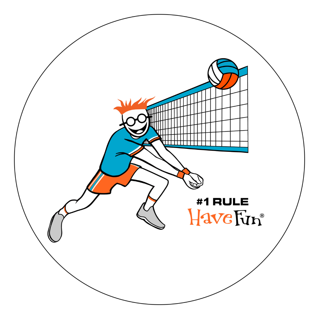 Volleyball Volley Sticker | #1 Rule Have Fun