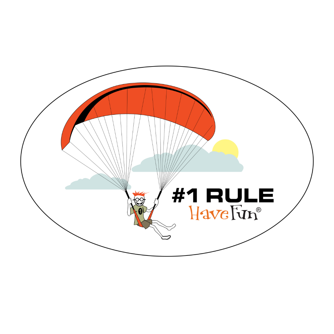 Parasailing Sticker | #1 Rule Have Fun
