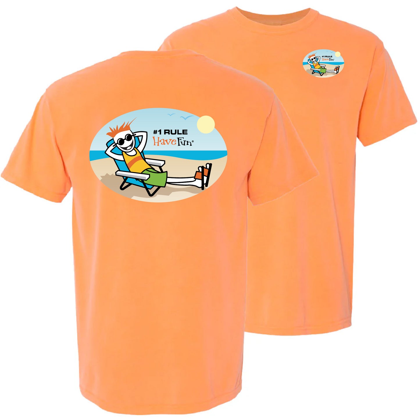 At The Beach T-Shirt by Have Fun!