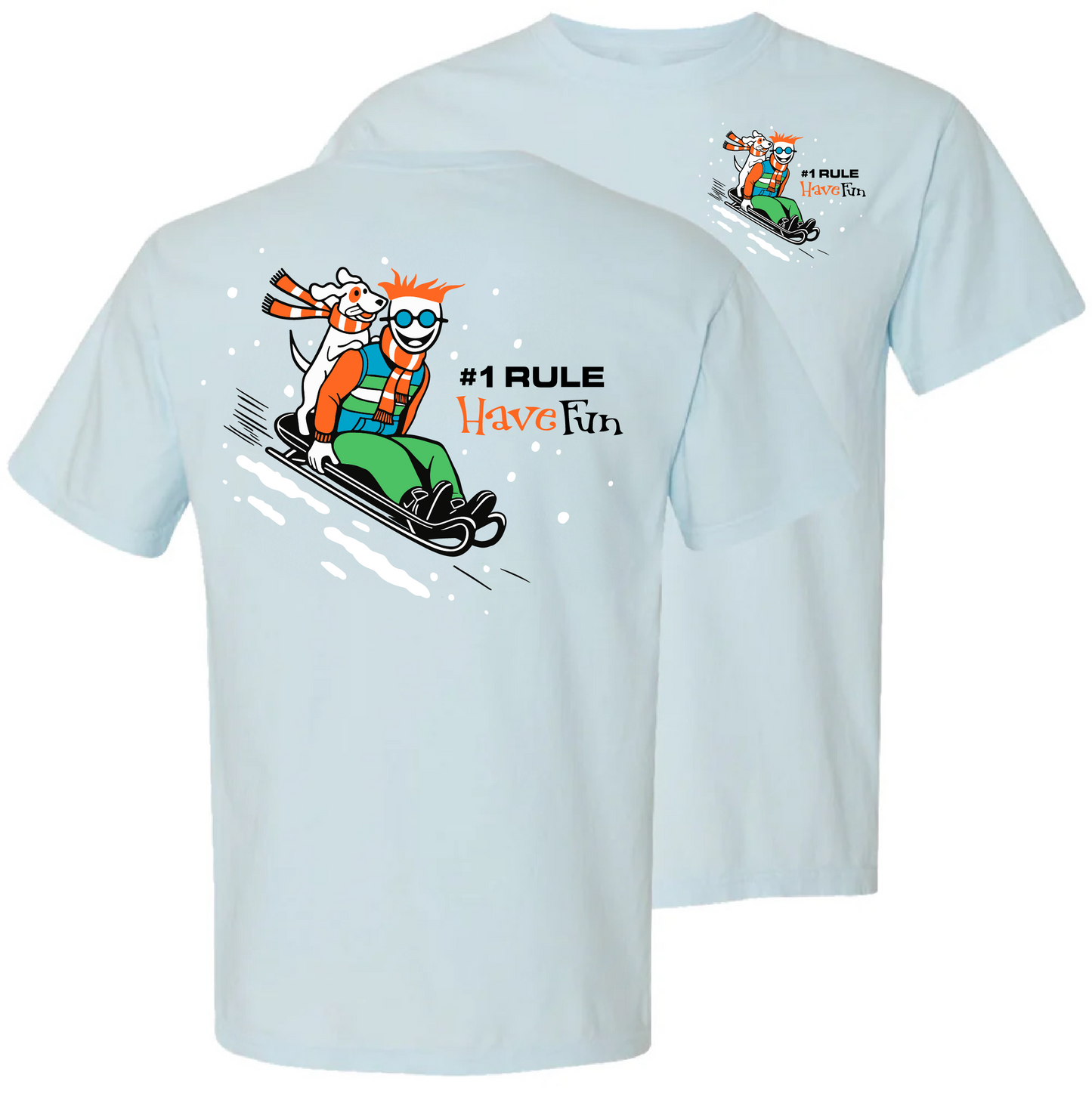 Sledding T-Shirt From Have Fun | Cool Holiday T-Shirt