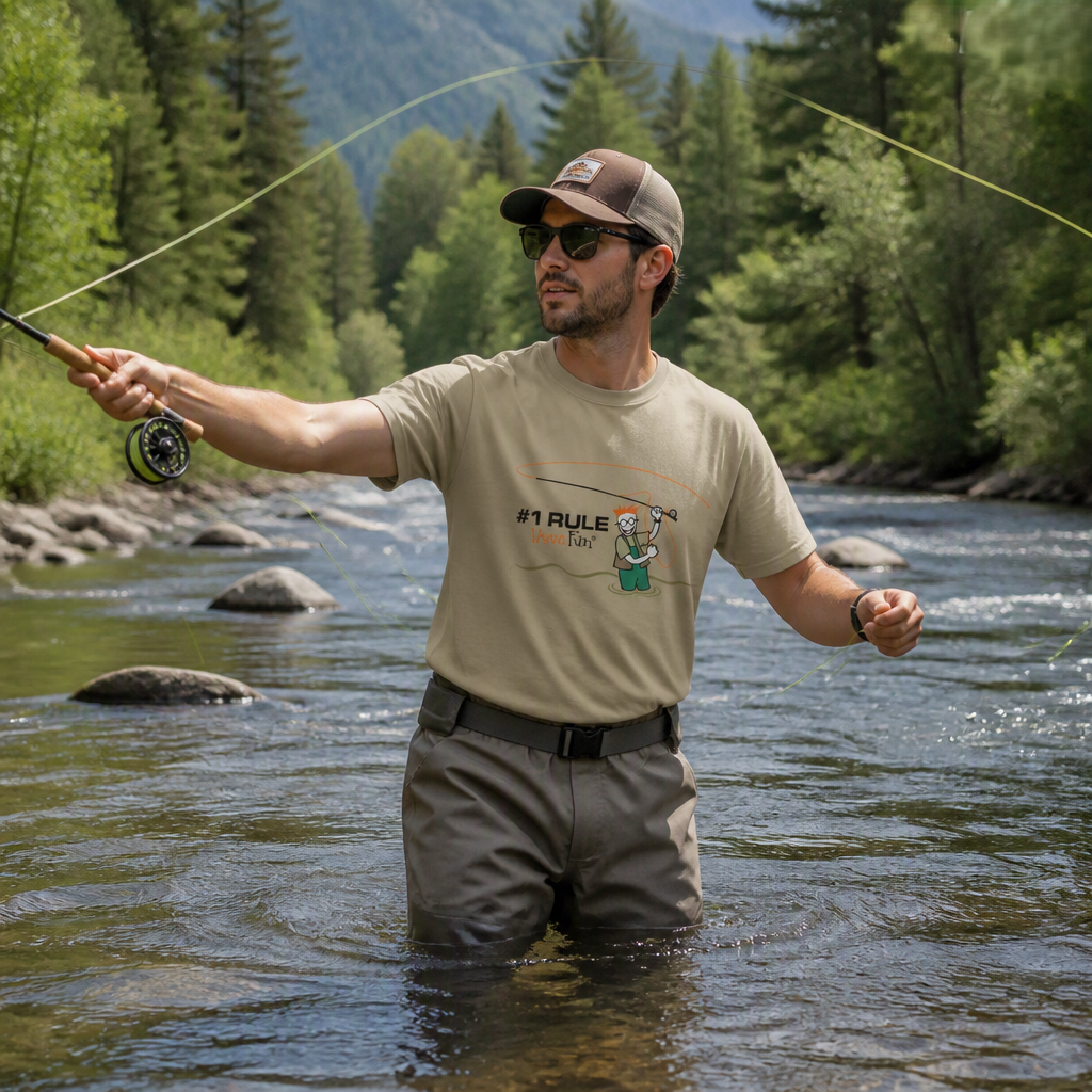 Fly Fishing Tee From Have Fun | Benefits Charity | Made In The USA