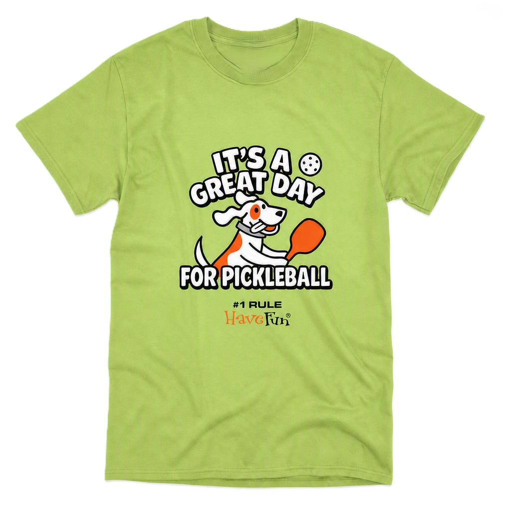 It’s a Great Day for Pickleball Dog T-Shirt | Fun Tee for Dog Lovers