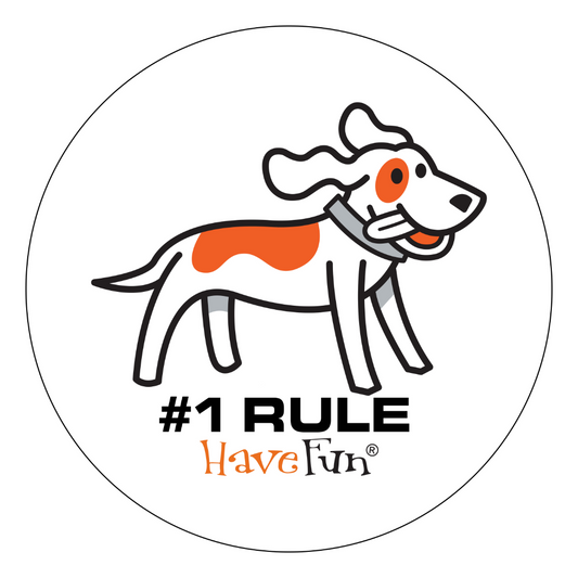 Dog Sticker | #1 Rule Have Fun
