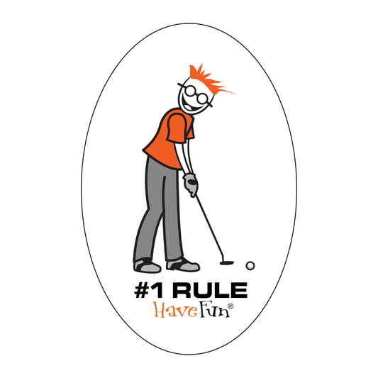 Golf Putter Sticker | #1 Rule Have Fun