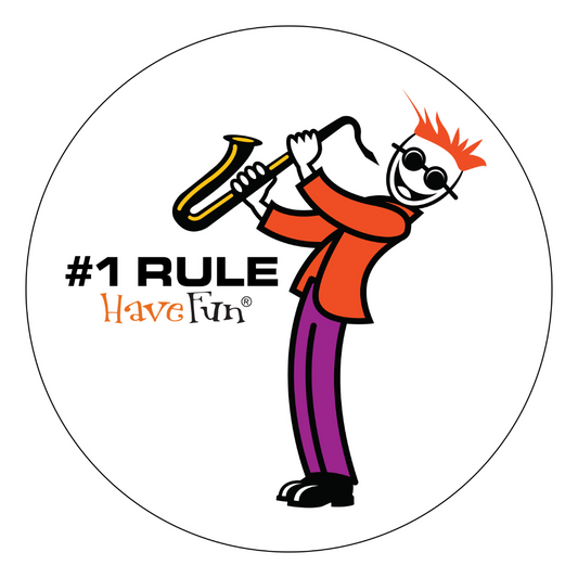 Saxophone Sticker | #1 Rule Have Fun