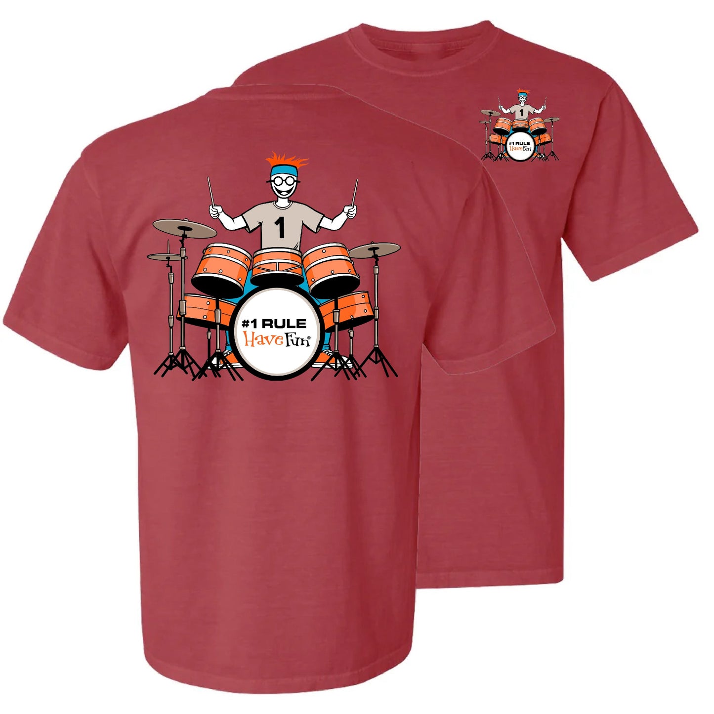 Rock Drummer T-Shirt by Have Fun!