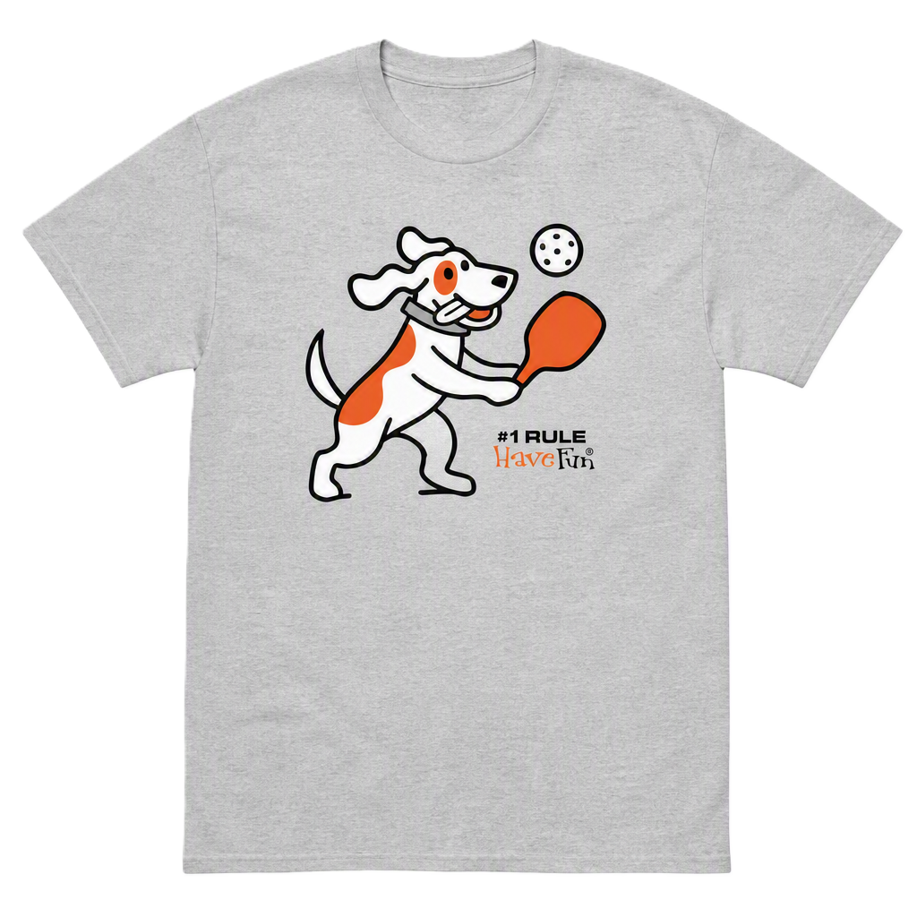 Dog Playing Pickleball T-Shirt | Playful Tee for Dog & Pickleball Lovers