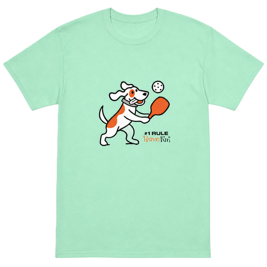 Dog Playing Pickleball T-Shirt | Playful Tee for Dog & Pickleball Lovers
