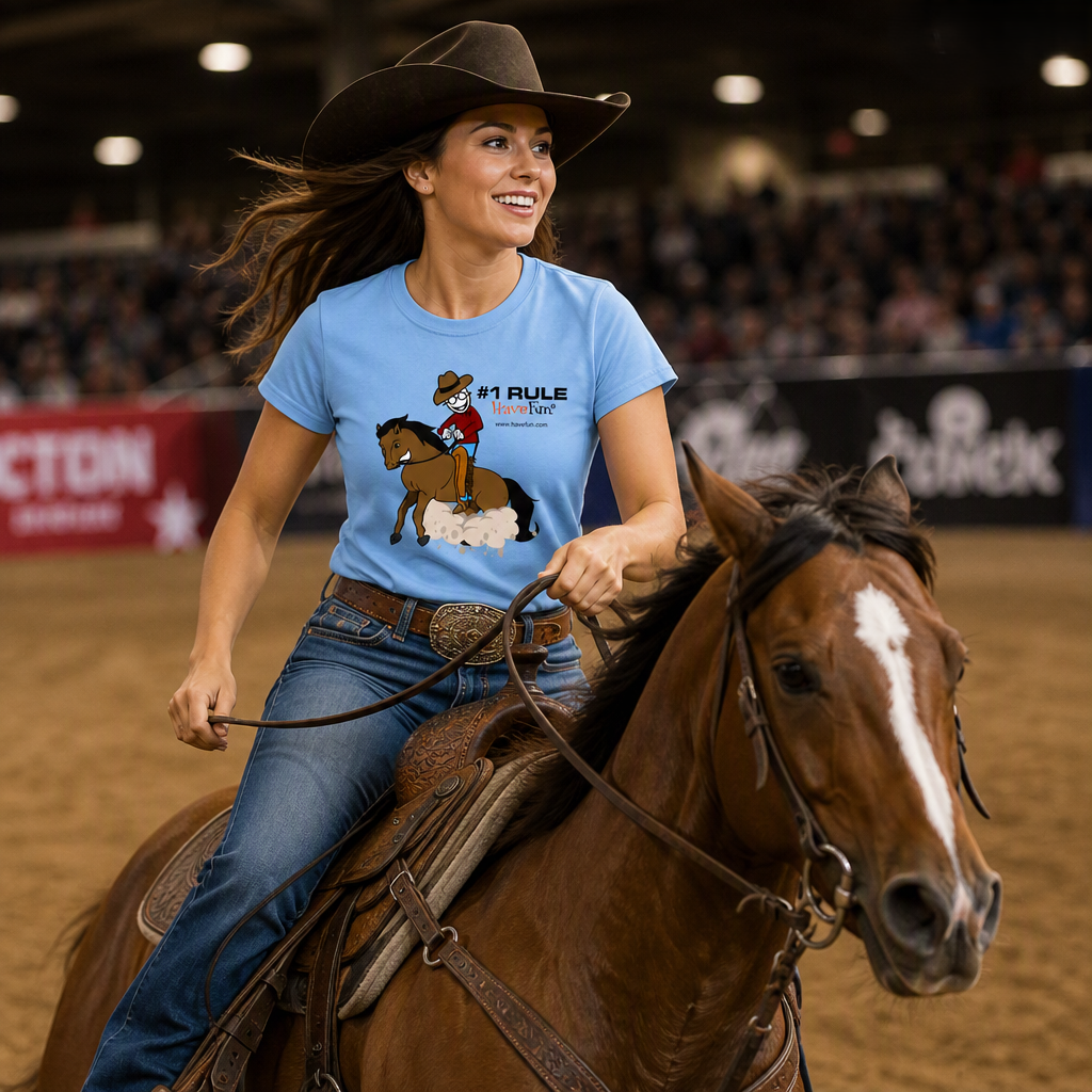 Horseback Riding Cowboy T-Shirt From Have Fun!