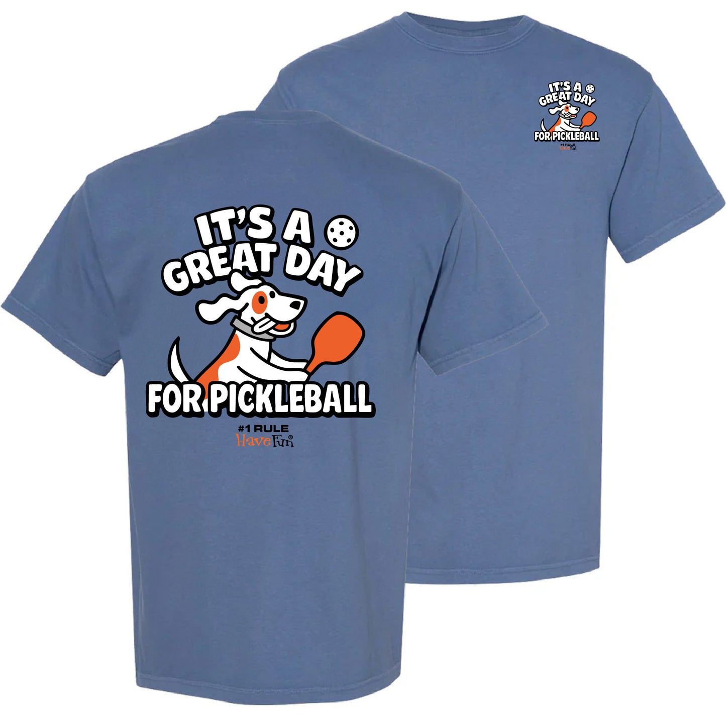 It’s a Great Day for Pickleball Dog T-Shirt | Fun Tee for Dog Lovers