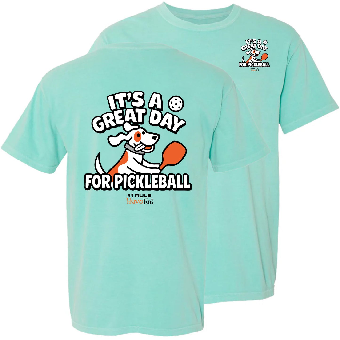 It’s a Great Day for Pickleball Dog T-Shirt | Fun Tee for Dog Lovers