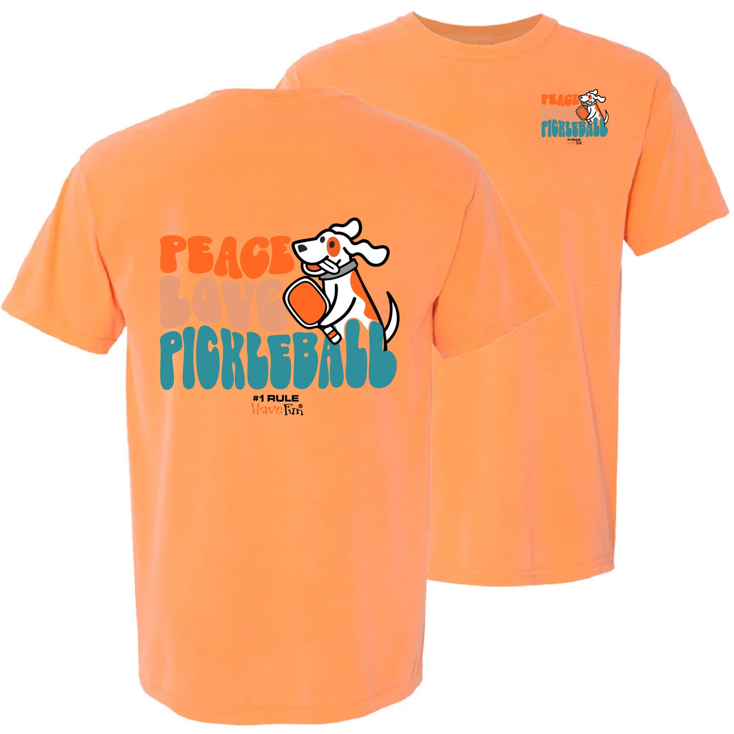 Peace Love Pickleball Dog T-Shirt | Fun Tee for Dog & Pickleball Fans