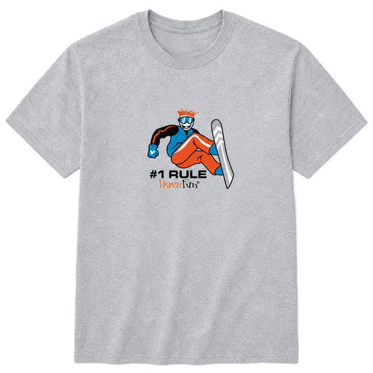 Snowboarder T-Shirt From Have Fun | Made In The USA | 100% Cotton