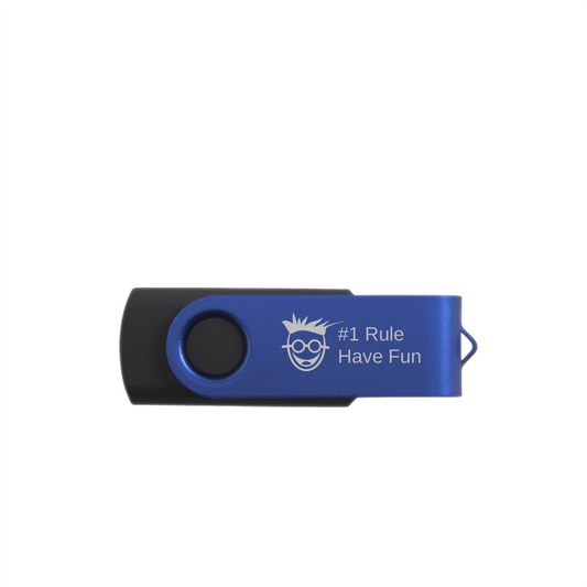 16 GB Swivel USB Flash Drive by Have Fun | Sleek & Portable