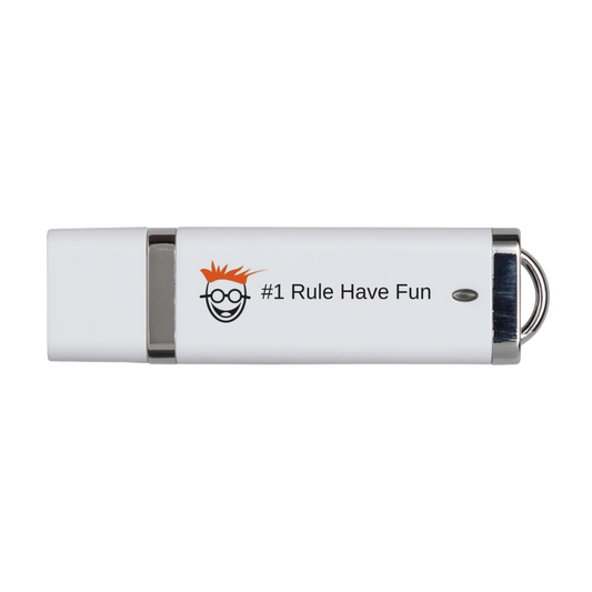 8 GB USB Thumb Drive by Have Fun | Compact & Keychain-Ready